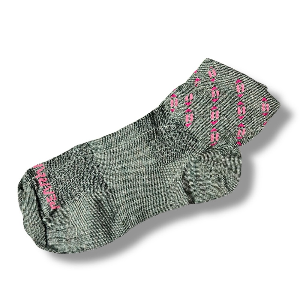Pearl Izumi Merino Wool‎ Socks Mens Medium Forest Berry Rose 1 Pair New